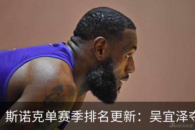 斯诺克单赛季排名更新：吴宜泽夺冠升第三常冰玉第二